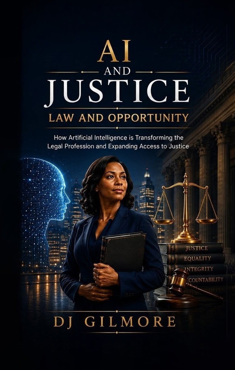 Cover of AI and Justice: Law and Opportunity by DJ Gilmore